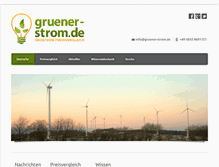 Tablet Screenshot of gruener-strom.de